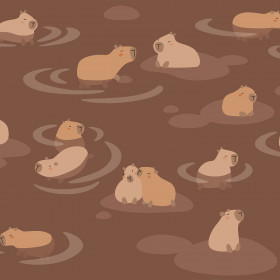creativille 056405 cute capibaras 