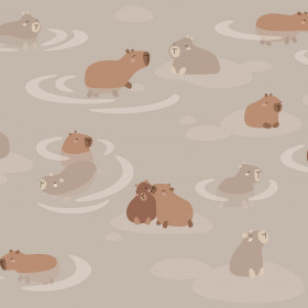 creativille 056406 cute capibaras 