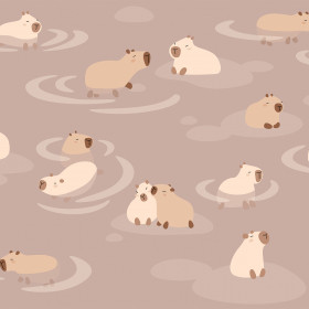 creativille 056408 cute capibaras 