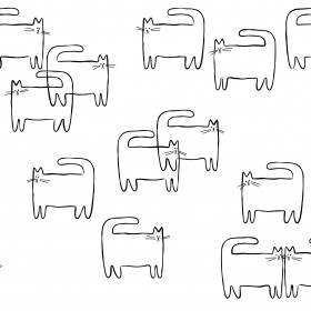 creativille 057902 graphic cats seamless 
