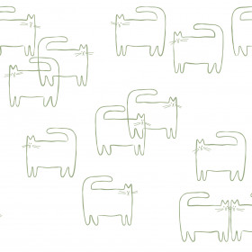 creativille 057903 graphic cats seamless 