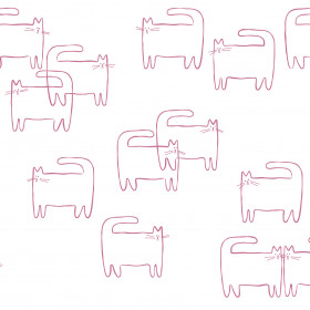 creativille 057907 graphic cats seamless 