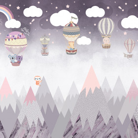creativille 257402 balloons and mountains 