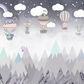 creativille 257403 balloons and mountains 