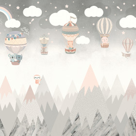 creativille 257404 balloons and mountains 