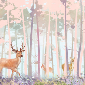 creativille 261010 forest with deers 